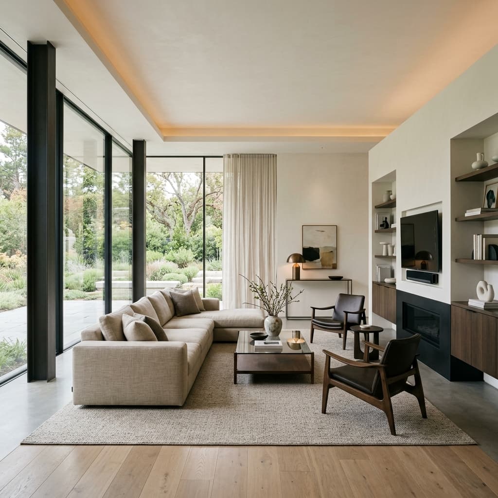 Modern virtual staging example
