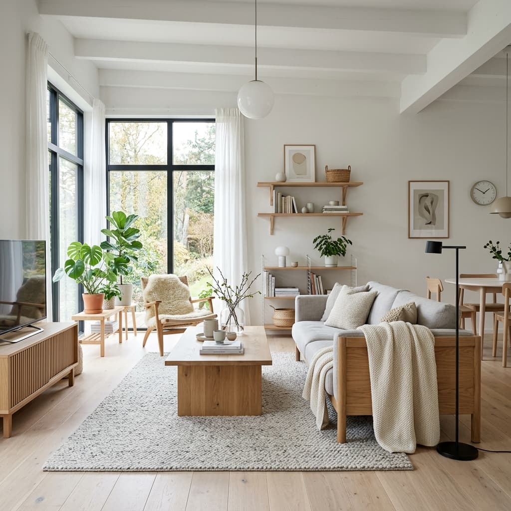 Scandinavian virtual staging example